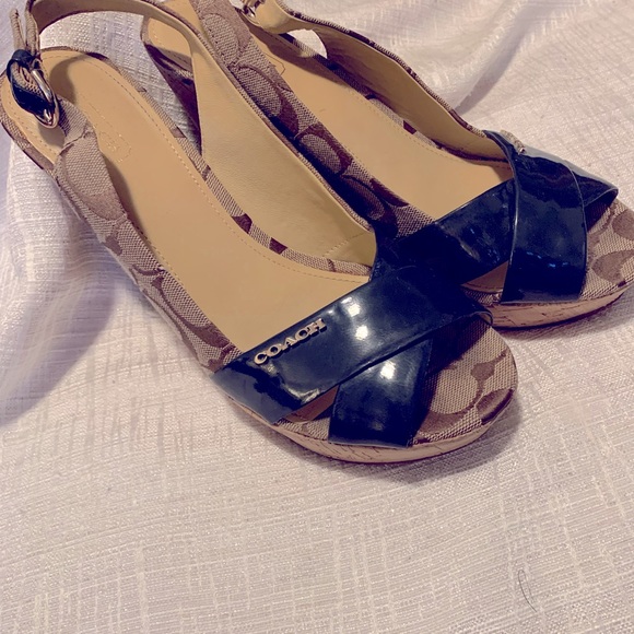 Coach Shoes - Coach Wedge Sandals
